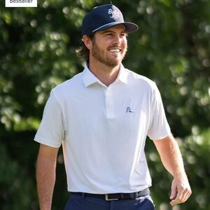 Rhoback XL White Men's Polo Shirt